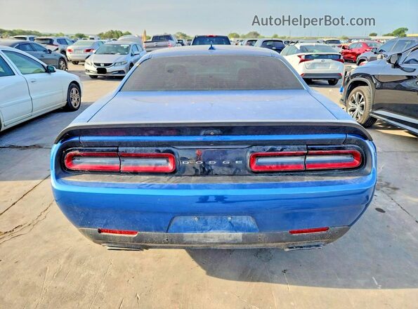 2C3CDZFJ7MH537718 2021 DODGE CHALLENGER Blue Widok z tyłu