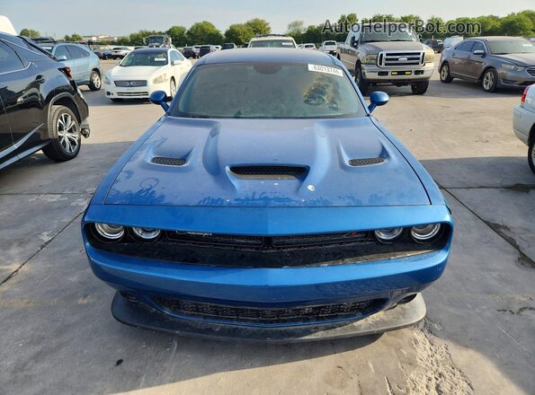 2C3CDZFJ7MH537718 2021 DODGE CHALLENGER Blue Widok z przodu