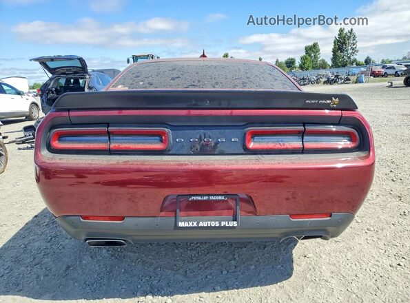 2C3CDZFJ7MH626897 2021 DODGE CHALLENGER Maroon Հետևի տեսք