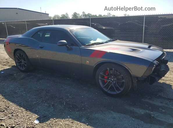2C3CDZFJ7NH160227 2022 DODGE CHALLENGER Gray Przód prawy