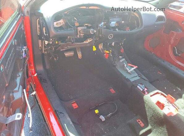 2C3CDZFJ9GH256993 2016 DODGE CHALLENGER Red Widok deski rozdzielczej