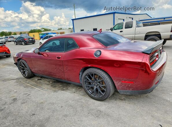 2C3CDZFJ9KH578509 2019 DODGE CHALLENGER Burgundy Հետևի ձախ