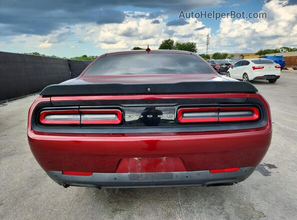 2C3CDZFJ9KH578509 2019 DODGE CHALLENGER Burgundy Հետևի տեսք