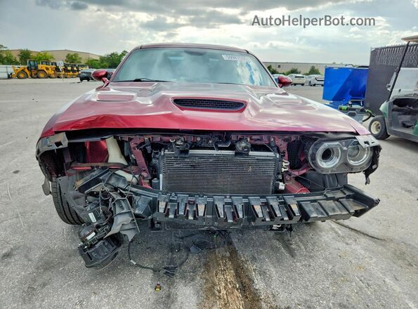 2C3CDZFJ9KH578509 2019 DODGE CHALLENGER Burgundy Դիմացի տեսք