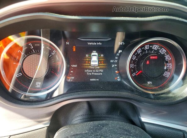 2C3CDZFJ9LH149193 2020 DODGE CHALLENGER Black Instrument cluster view