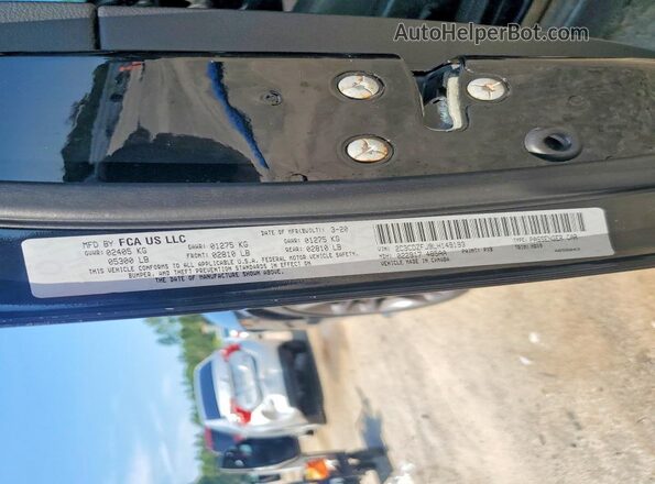 2C3CDZFJ9LH149193 2020 DODGE CHALLENGER Black VIN sticker view