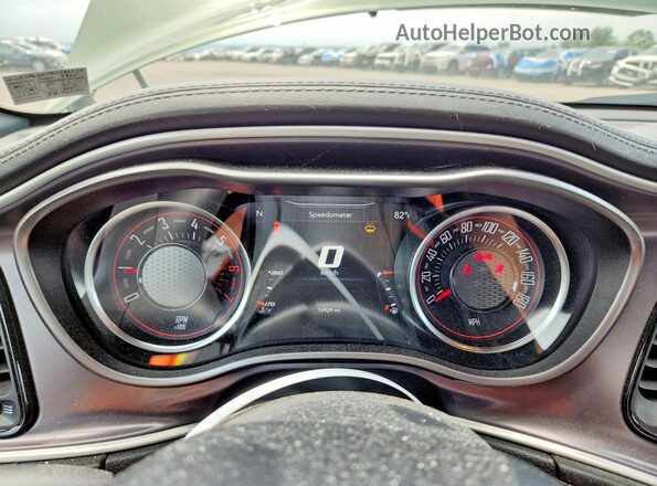 2C3CDZFJ9LH188673 2020 DODGE CHALLENGER Green Instrument cluster view