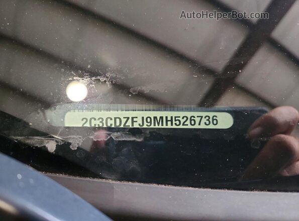 2C3CDZFJ9MH526736 2021 DODGE CHALLENGER Black Widok komory silnika