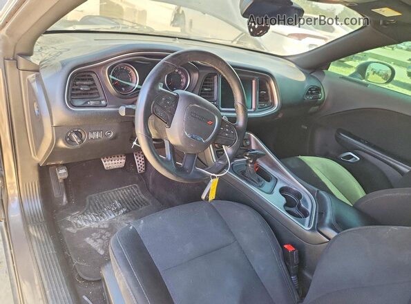 2C3CDZFJXGH345861 2016 DODGE CHALLENGER Gray წინა პანელის ხედი