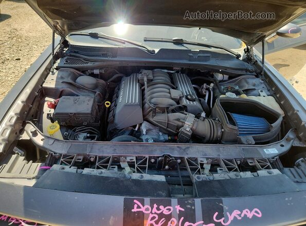 2C3CDZFJXGH345861 2016 DODGE CHALLENGER Gray უკანა სალონის ხედი