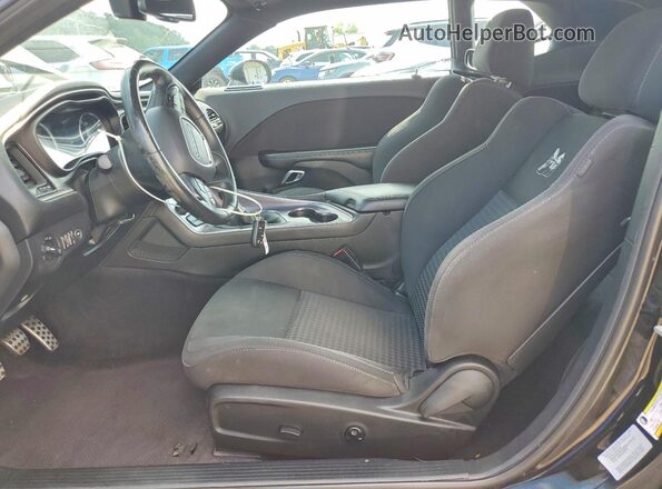 2C3CDZFJXHH627290 2017 DODGE CHALLENGER Black Widok wnętrza z przodu