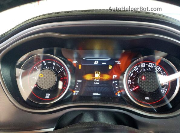 2C3CDZFJXLH134850 2020 DODGE CHALLENGER White Vista del cuadro de instrumentos