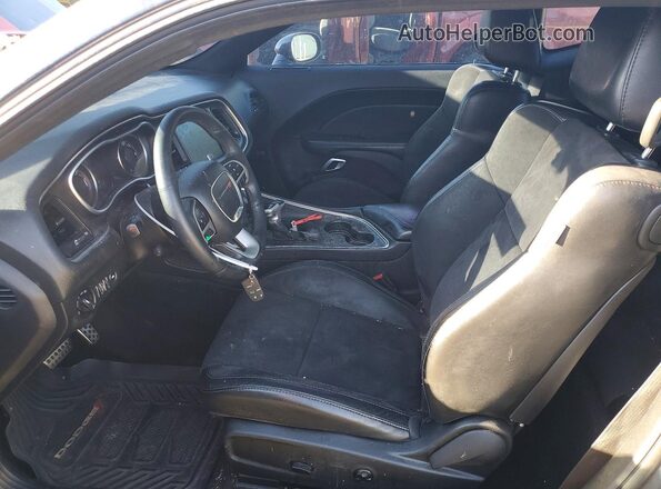 2C3CDZGG2JH257252 2018 DODGE CHALLENGER Gray Вид салону спереду