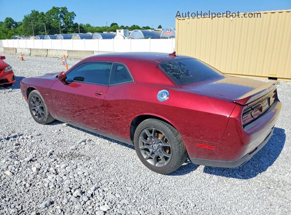 2C3CDZGG3JH192881 2018 DODGE CHALLENGER Burgundy Rear left