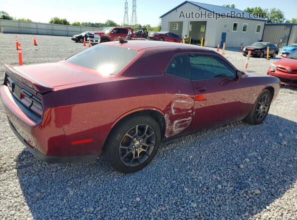 2C3CDZGG3JH192881 2018 DODGE CHALLENGER Burgundy Rear right