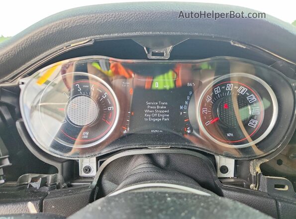 2C3CDZGG3JH192881 2018 DODGE CHALLENGER Burgundy Instrument cluster view