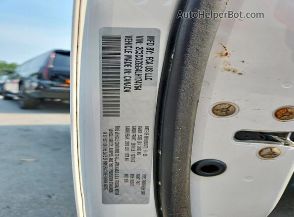 2C3CDZGG4LH174764 2020 DODGE CHALLENGER White VIN კოდის სტიკერის ხედი