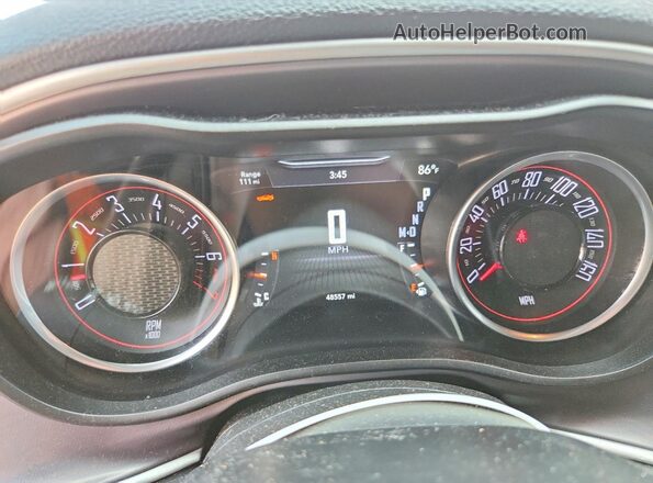 2C3CDZGG4LH174764 2020 DODGE CHALLENGER White ხელსაწყოთა პანელის ხედი
