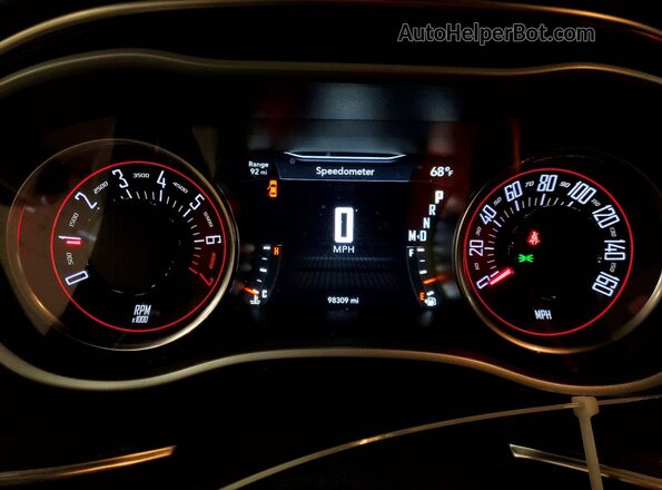 2C3CDZGG6HH556236 2017 DODGE CHALLENGER White Vista del cuadro de instrumentos