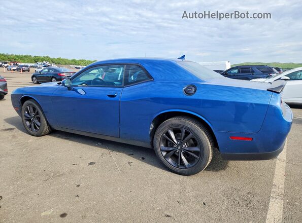 2C3CDZGG6LH161871 2020 DODGE CHALLENGER Синий Задняя левая четверть