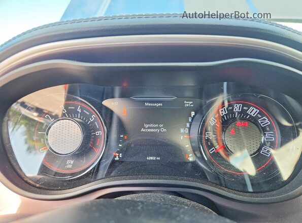 2C3CDZGG6LH161871 2020 DODGE CHALLENGER Синий Вид щитка приборов