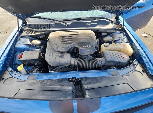 2C3CDZGG6LH161871 2020 DODGE CHALLENGER Синий Вид задней части салона