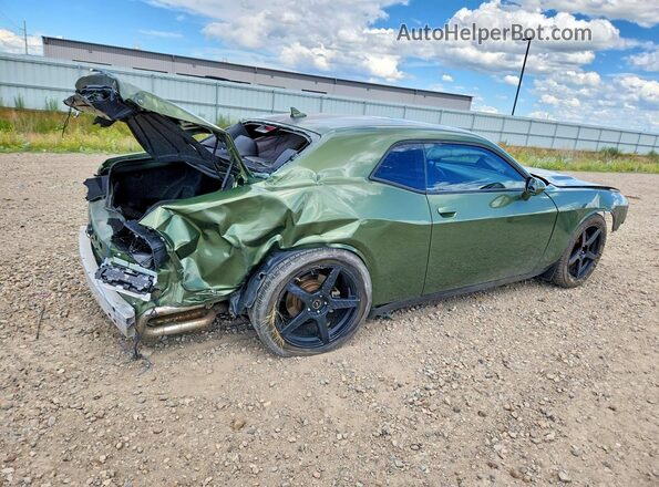 2C3CDZGGXJH257127 2018 DODGE CHALLENGER Green Trasero derecho
