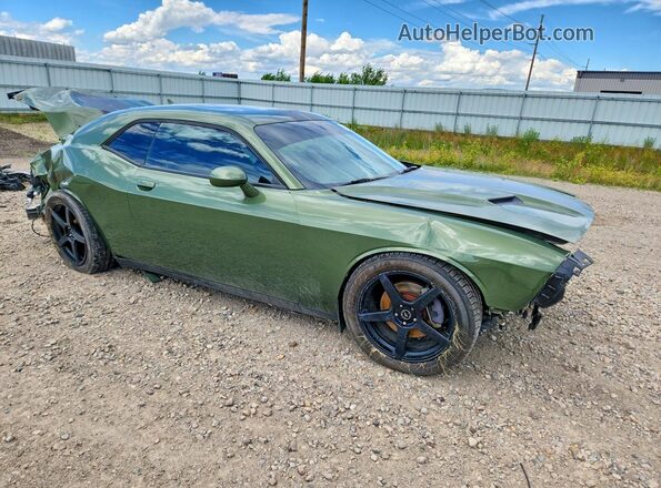 2C3CDZGGXJH257127 2018 DODGE CHALLENGER Green Delantero derecho
