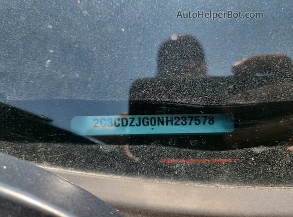 2C3CDZJG0NH237578 2022 DODGE CHALLENGER Gray Շարժիչի բաժամունքի տեսք