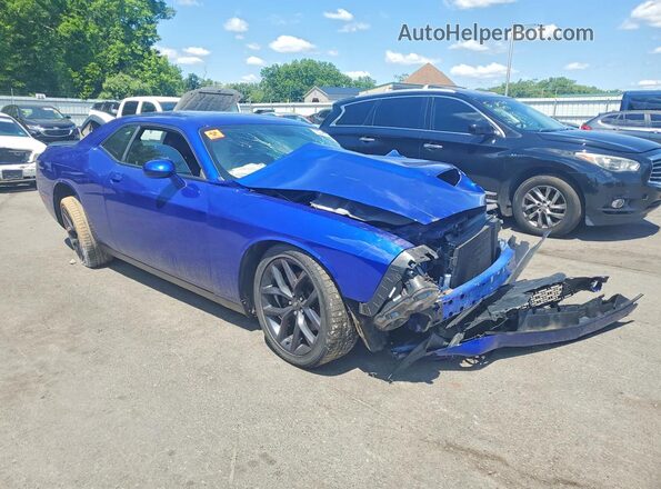 2C3CDZJG1LH219118 2020 DODGE CHALLENGER Blue Передня права чверть