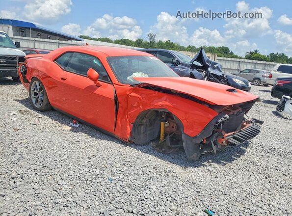 2C3CDZJG1NH140356 2022 DODGE CHALLENGER Orange Առջևի աջ