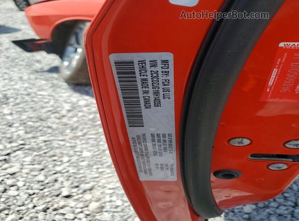 2C3CDZJG1NH140356 2022 DODGE CHALLENGER Orange Շարժիչի բաժամունքի տեսք