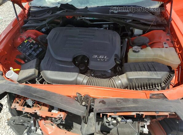 2C3CDZJG1NH140356 2022 DODGE CHALLENGER Orange Սալոնի հետևի տեսք