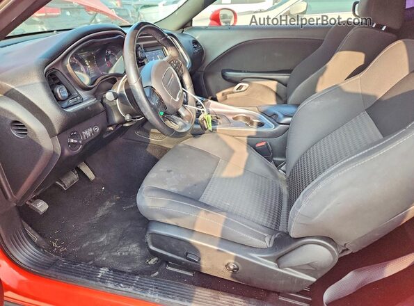 2C3CDZJG2KH596300 2019 DODGE CHALLENGER Orange Вид салону спереду