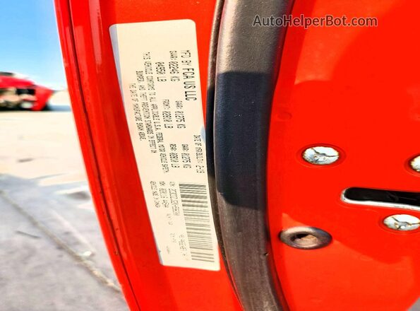 2C3CDZJG2KH596300 2019 DODGE CHALLENGER Orange Вид підкапотного простору