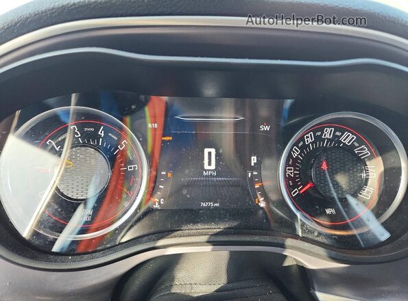 2C3CDZJG2KH661548 2019 DODGE CHALLENGER Black Vista del cuadro de instrumentos