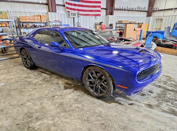 2C3CDZJG2MH665344 2021 DODGE CHALLENGER Blue Передня права чверть