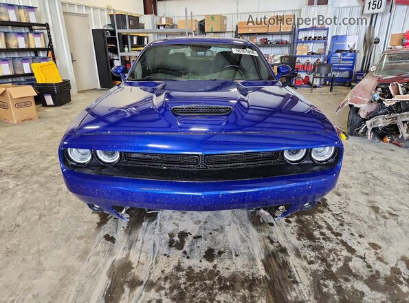 2C3CDZJG2MH665344 2021 DODGE CHALLENGER Blue Вид спереду