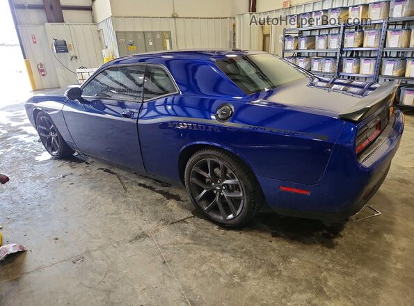2C3CDZJG2MH665344 2021 DODGE CHALLENGER Blue Задня ліва чверть