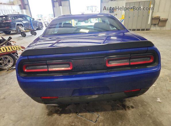 2C3CDZJG2MH665344 2021 DODGE CHALLENGER Blue Вид ззаду