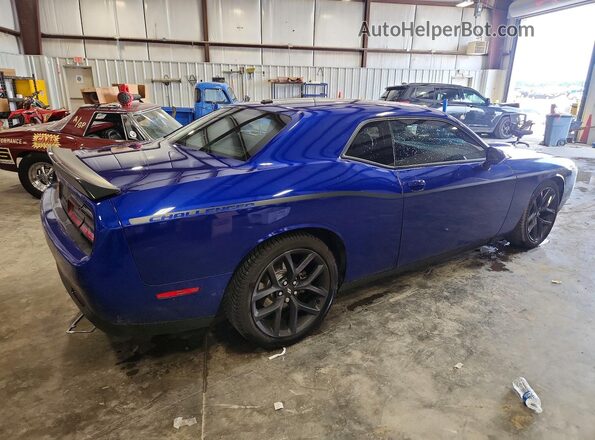 2C3CDZJG2MH665344 2021 DODGE CHALLENGER Blue Задня права чверть
