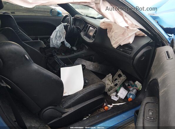 2C3CDZJG3KH509424 2019 DODGE CHALLENGER Blue Вид салону спереду