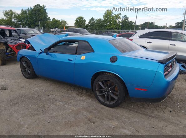 2C3CDZJG3KH509424 2019 DODGE CHALLENGER Blue Задня ліва чверть