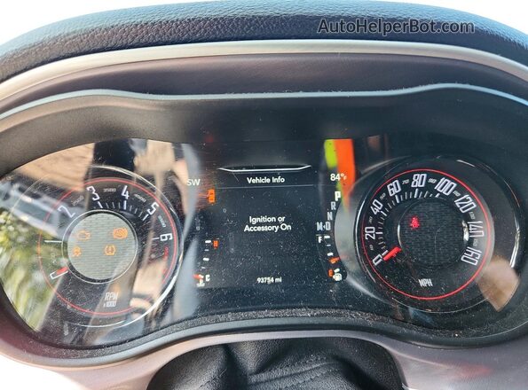 2C3CDZJG3KH620037 2019 DODGE CHALLENGER Black ხელსაწყოთა პანელის ხედი