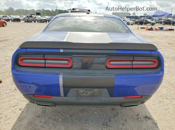 2C3CDZJG4KH663320 2019 DODGE CHALLENGER Blue Հետևի տեսք