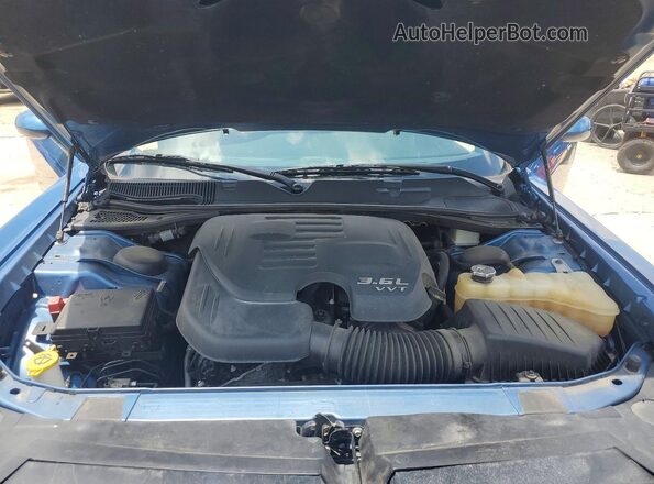 2C3CDZJG4NH108632 2022 DODGE CHALLENGER Blue Սալոնի հետևի տեսք