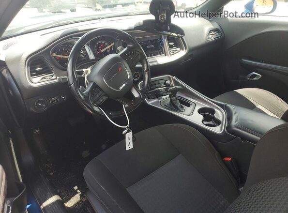 2C3CDZJG4NH108632 2022 DODGE CHALLENGER Blue Առջևի վահանակի տեսք