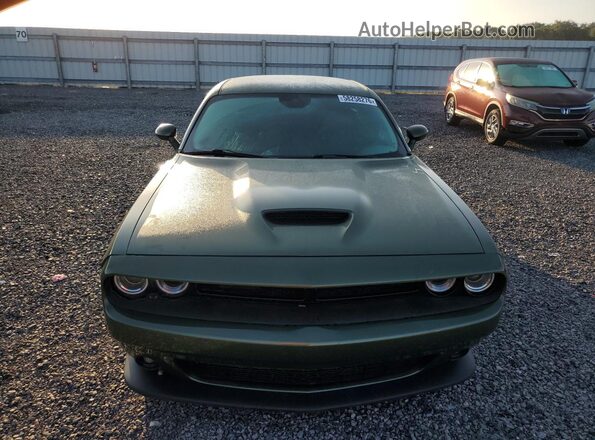 2C3CDZJG5MH649767 2021 DODGE CHALLENGER Green Вид спереду