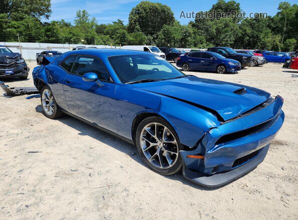 2C3CDZJG6MH680770 2021 DODGE CHALLENGER Blue Przód prawy