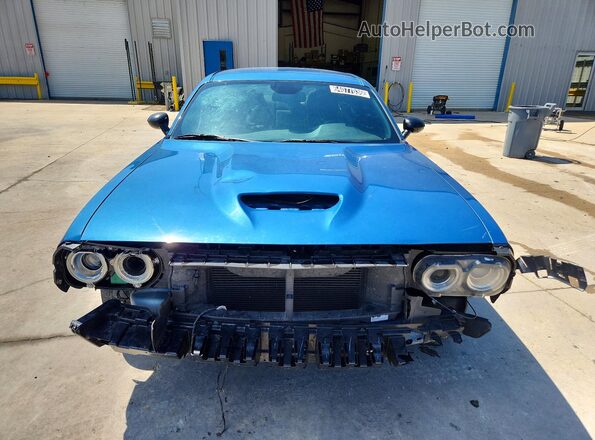 2C3CDZJG6NH230098 2022 DODGE CHALLENGER Blue Front view